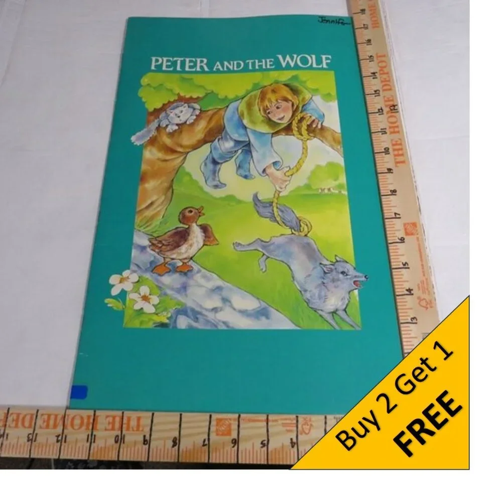 Peter and the Wolf BIG BOOK (almost 2 feet tall) Classroom Size